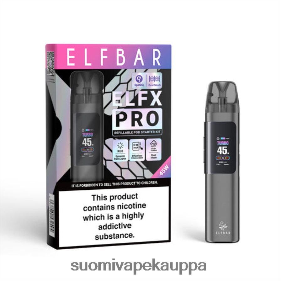 harmaa X446H23 ELFBAR ELFX Pro Avaa POD -laite