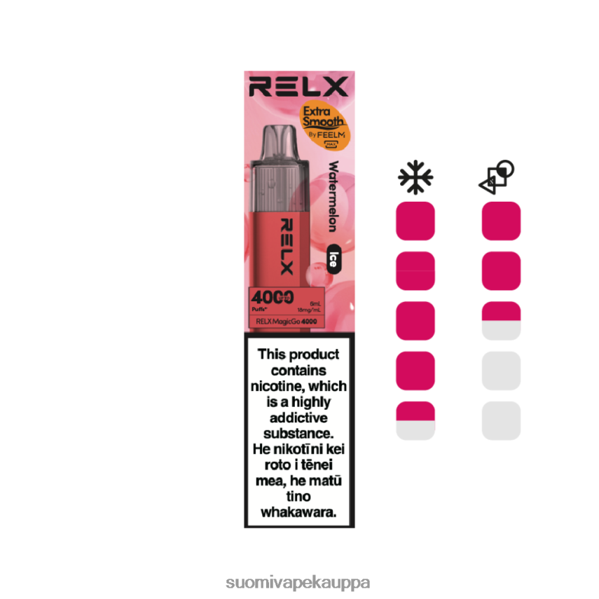 Vape Netistä - RELX MagicGo 4000 kertakäyttöinen vape vesimeloni (jää) T062N27