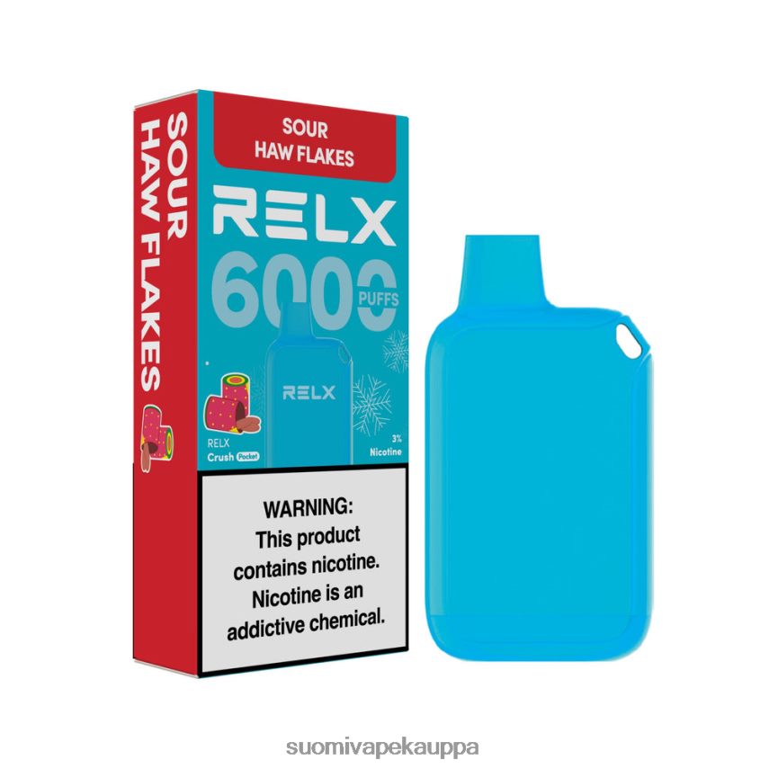 Vape Kauppa - RELX Crush Pocket 6000 jäätä hapan pähkinähiutaleet T062N216