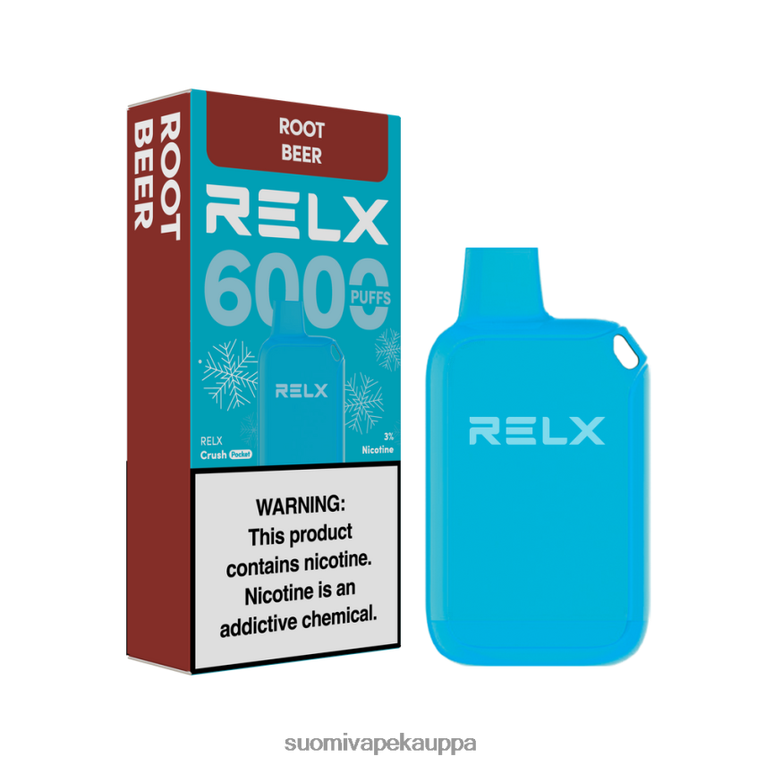 Vape Kauppa - RELX Crush Pocket 6000 jäätä juuri olutta T062N220