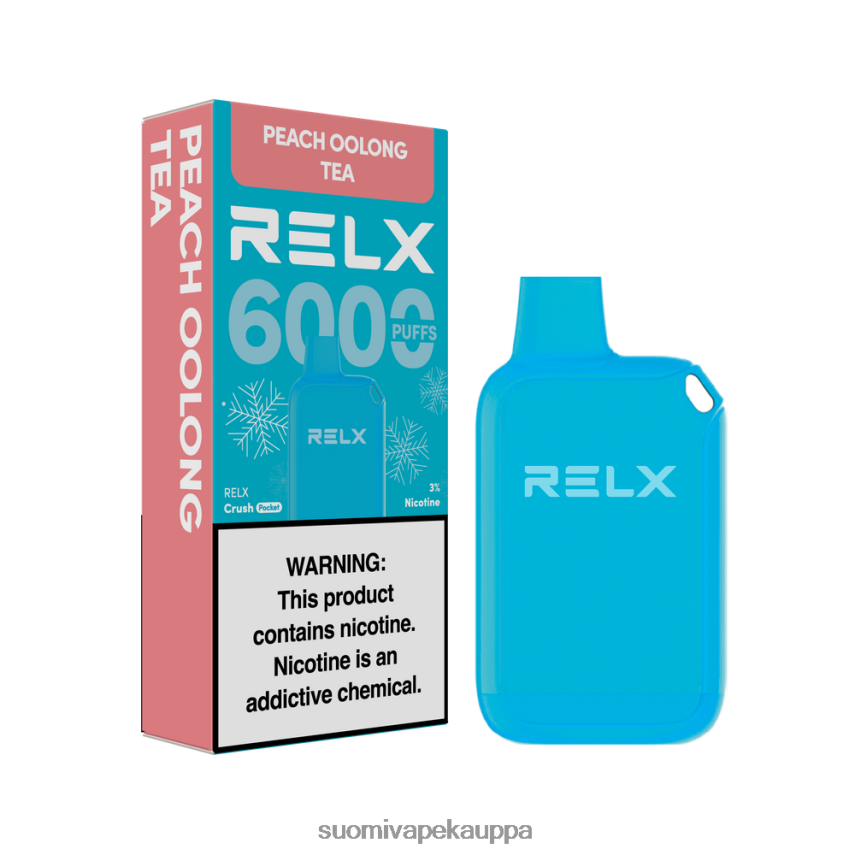 Vape Nesteet - RELX Crush Pocket 6000 jäätä persikka oolong teetä T062N210