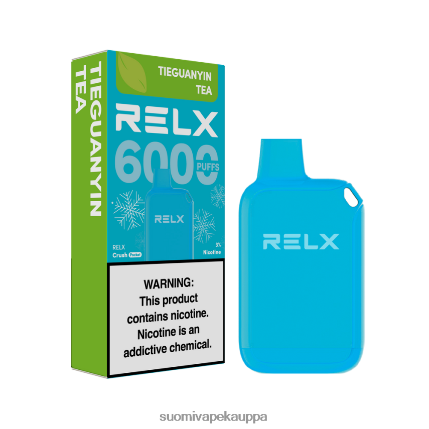 Vape Nesteet - RELX Crush Pocket 6000 jäätä tieguanyin teetä T062N222