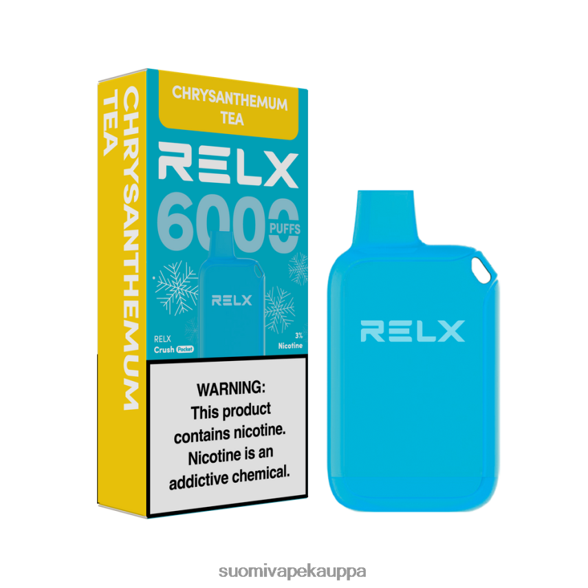 Vape Suomi - RELX Crush Pocket 6000 jäätä krysanteemi tee T062N221