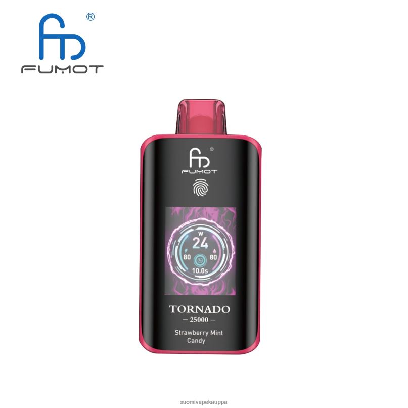 Vape Netistä - mansikka minttu karkkia Fumot Tornado 25000 kertakäyttöistä höyryä 0F8FV15