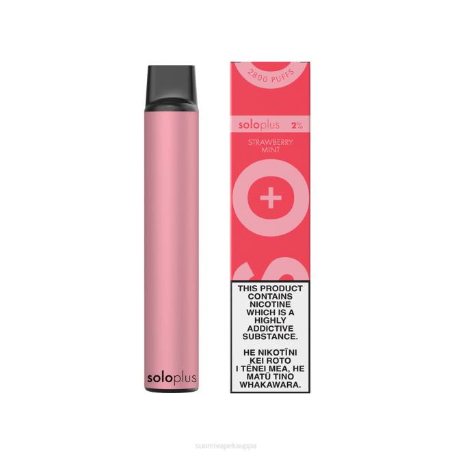 Vape Nesteet - Solo Plus kertakäyttöinen vape X4V426 mansikka minttu