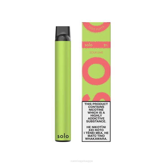 Vape Nesteet - Solo kertakäyttöinen vape X4V418 hapan lime