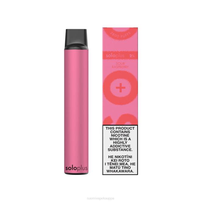 Vape Netistä - Solo Plus kertakäyttöinen vape X4V435 hapan vadelma
