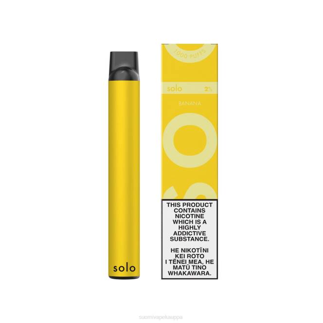 Vape Netistä - Solo kertakäyttöinen vape X4V411 banaani