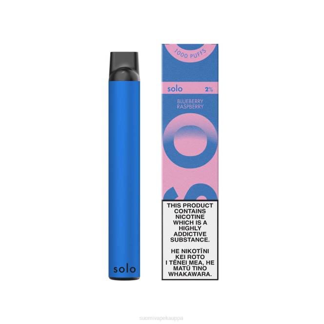 Vape Netistä - Solo kertakäyttöinen vape paradise -kokoelma X4V419 mustikka vadelma