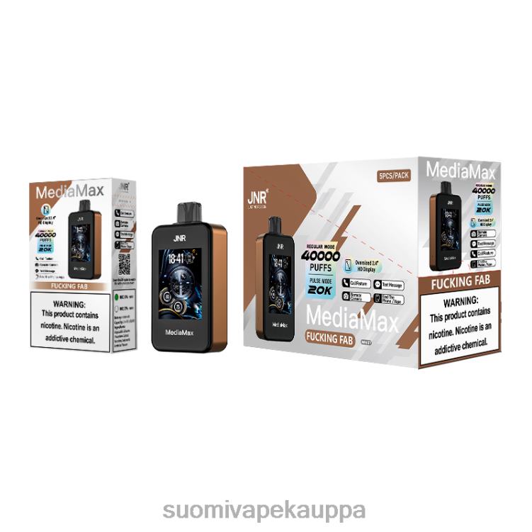 JNR MediaMax 40k puffi helvetin hienoa P82ZF13 | Vape Box
