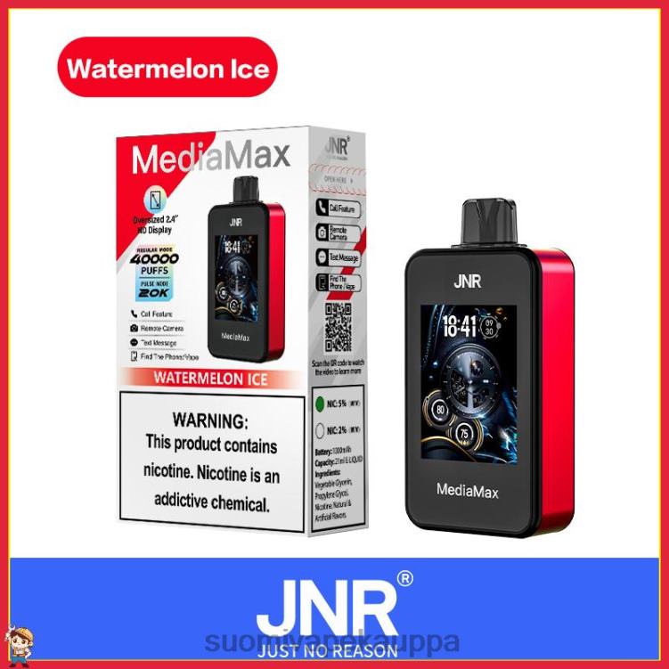 JNR MediaMax 40k puffi vesimeloni jäätä P82ZF18 | Vape Box