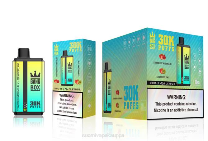 Vape Kauppa - Bang Box 30 000 tuulahdusta kaksinkertaista makua TZ4V64 mansikka vesimeloni & mansikka kiivi
