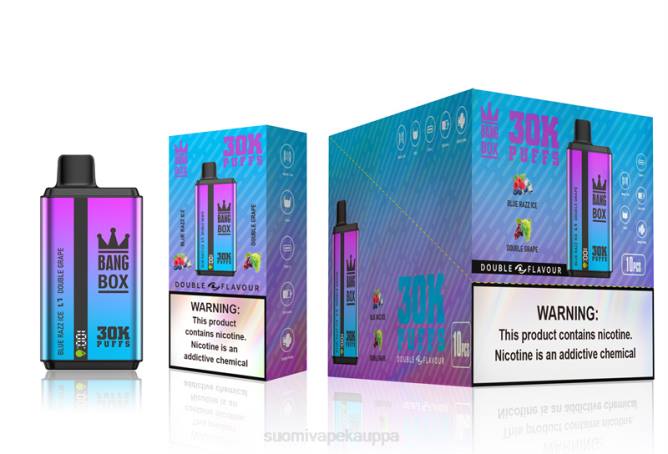 Vape Kauppa - Bang Box 30 000 tuulahdusta kaksinkertaista makua TZ4V72 blue razz ice & double grape