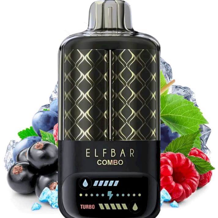 Vape Kauppa - Elf Bar Combo 25 000 mustaherukka vadelma & viinirypäle 42408