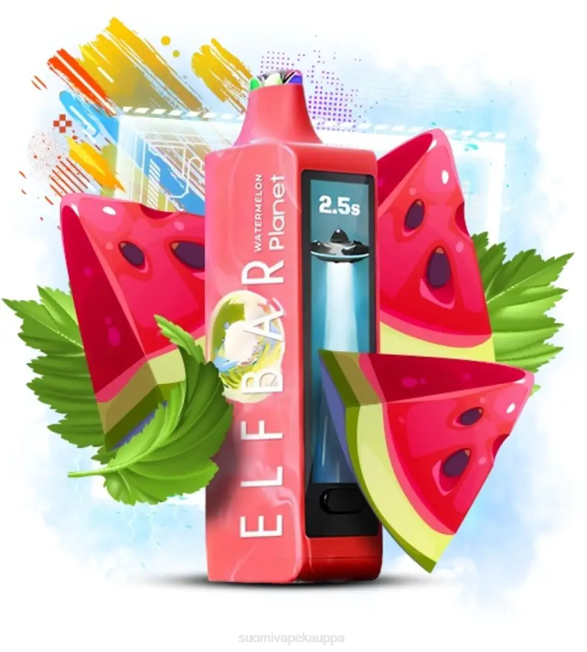 Vape Kauppa - Elf Bar Planet 25 000 vesimeloni 424012