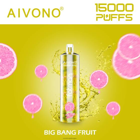 Vape Kauppa - big bang -hedelmiä Aivono FATMAN 15 000 0B8L16