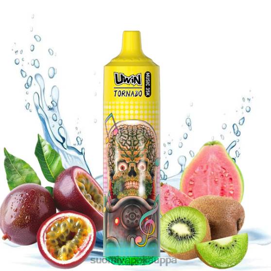 Vape Kauppa - kiivi passionhedelmä guava UWIN CRYSTAL 35k kertakäyttöinen vape 0B8L388