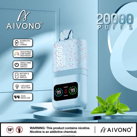 Vape Kauppa - viileä minttu Aivono AIM magic 20 000 0B8L84