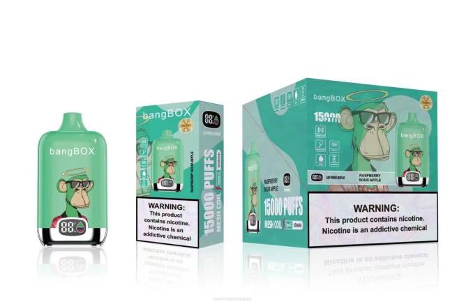Vape Nesteet - Bang Box 15 000 suihketta TZ4V42 vadelma hapan omena
