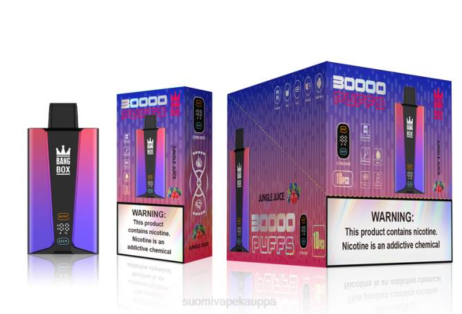 Vape Nesteet - Bang Box 30 000 puhalluksen älynäyttö TZ4V78 viidakkomehu