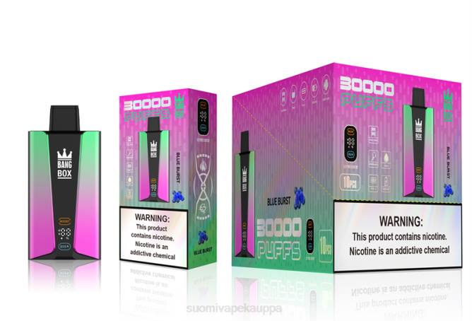Vape Nesteet - Bang Box 30 000 puhalluksen älynäyttö TZ4V82 sininen purskahdus