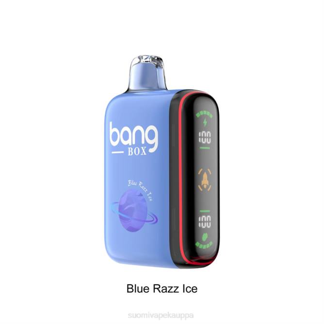 Vape Nesteet - Bang Box 9000-18000 puhalluksen älykäs tehonäyttö TZ4V26 sininen razz-jää