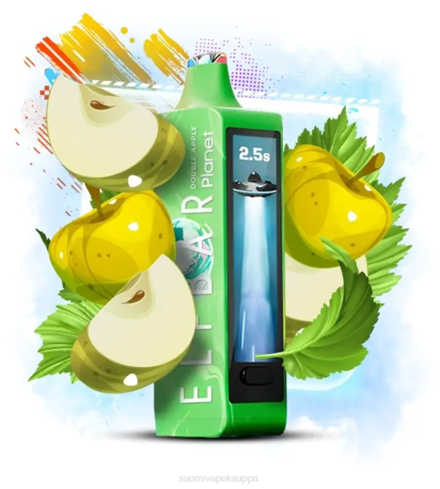 Vape Nesteet - Elf Bar Planet 25 000 kaksinkertainen omena 424014