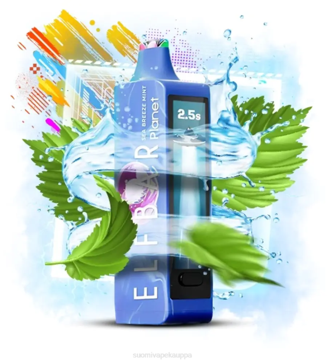 Vape Nesteet - Elf Bar Planet 25 000 merituuli minttu 424018