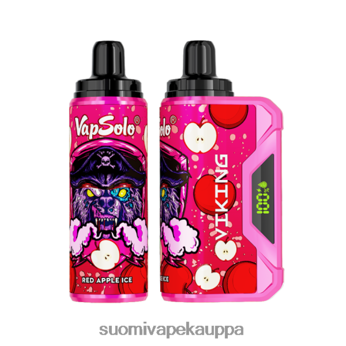 Vape Nesteet - Vapsolo VIKING kertakäyttöinen vape punaisen omenan jäätä 4FZ6154