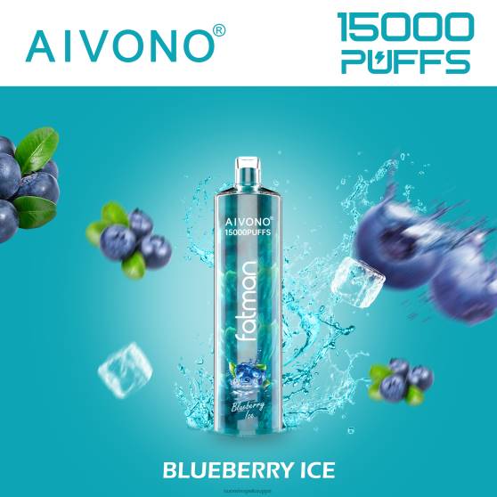 Vape Nesteet - mustikka jäätä Aivono FATMAN 15 000 0B8L14