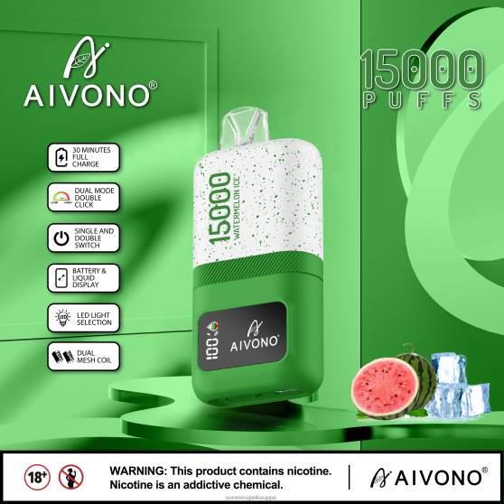 Vape Nesteet - vesimeloni jäätä Aivono AIM magic 15 000 0B8L70