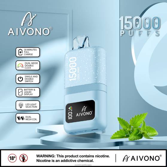 Vape Nesteet - viileä minttu Aivono AIM magic 15 000 0B8L62