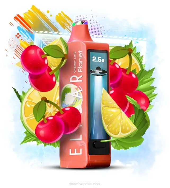 Vape Netistä - Elf Bar Planet 25 000 kirsikka lime 424023