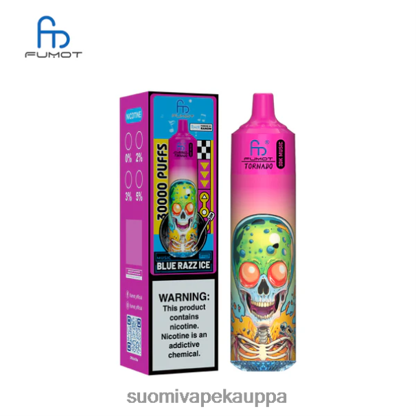 Vape Netistä - Fumot Tornado 30k musiikkia sininen razz-jää X0RZ63