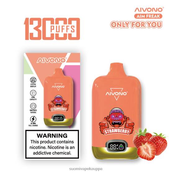 Vape Netistä - mansikka Aivono AIM FREAK 13 000 0B8L243