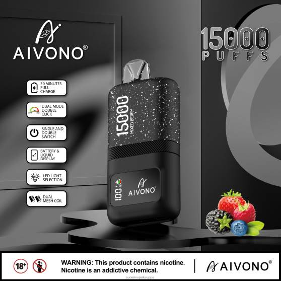 Vape Netistä - sekoitettu marja Aivono AIM magic 15 000 0B8L67