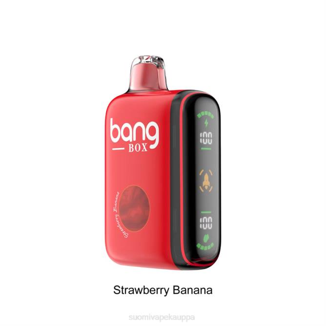 Vape Suomi - Bang Box 9000-18000 puhalluksen älykäs tehonäyttö TZ4V25 mansikka banaani