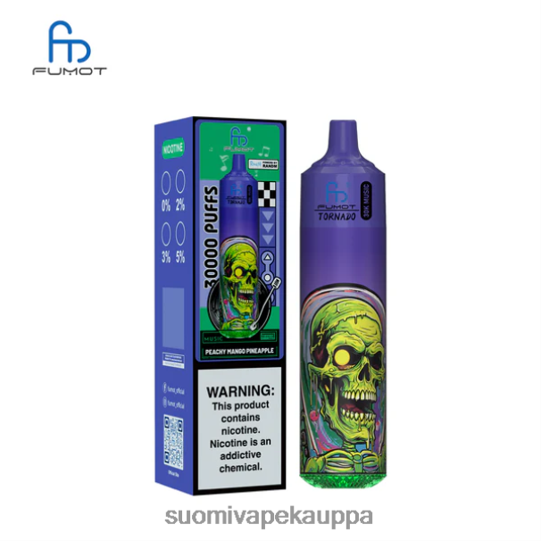 Vape Suomi - Fumot Tornado 30k musiikkia persikkainen mango-ananas X0RZ621