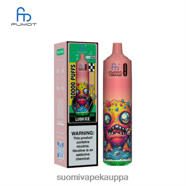 Vape Suomi - Fumot Tornado 30k musiikkia rehevä jää X0RZ617