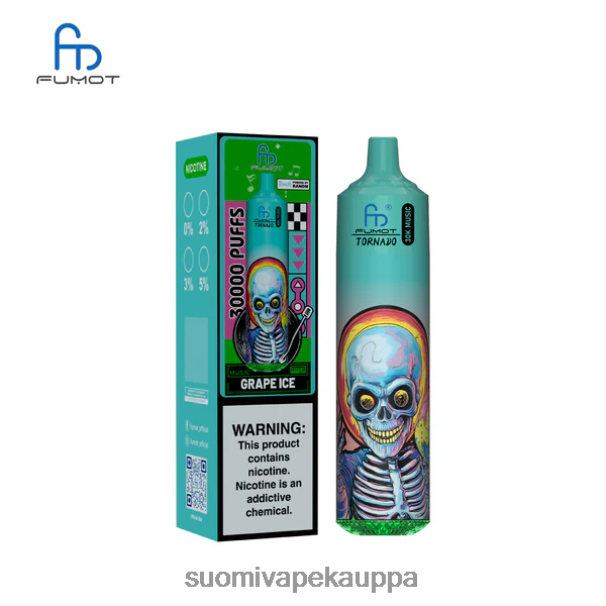 Vape Suomi - Fumot Tornado 30k musiikkia rypäleen jäätä X0RZ613