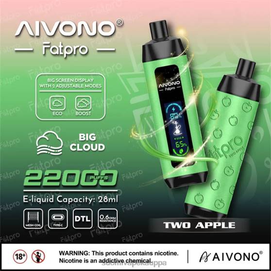 Vape Suomi - kaksi omenaa Aivono Fatpro 22000 0B8L1