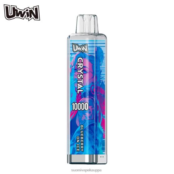 Vape Suomi - mustikka jäällä UWIN CRYSTAL 10 000 kertakäyttöistä höyryä 0B8L369