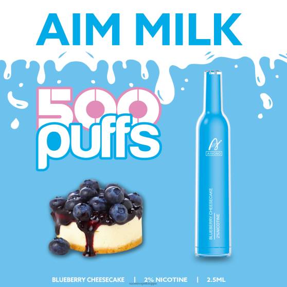 Vape Nesteet - mustikkajuustokakku Aivono AIM MILK 500 0B8L274