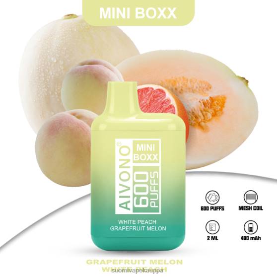 Vape Suomi - valkoinen persikka greippi meloni Aivono AIM MINI BOXX 600 0B8L241