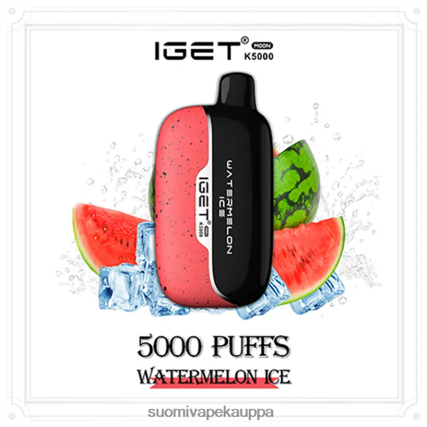 Vape Box - vesimeloni jäätä IGET Moon k5000 4422808