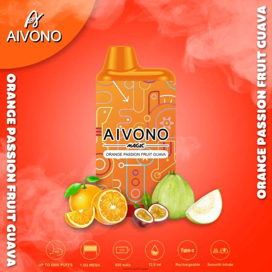Vape Nesteet - appelsiini passionhedelmä guava Aivono AIM MAGIC 5800 mouth box savuke 0B8L90
