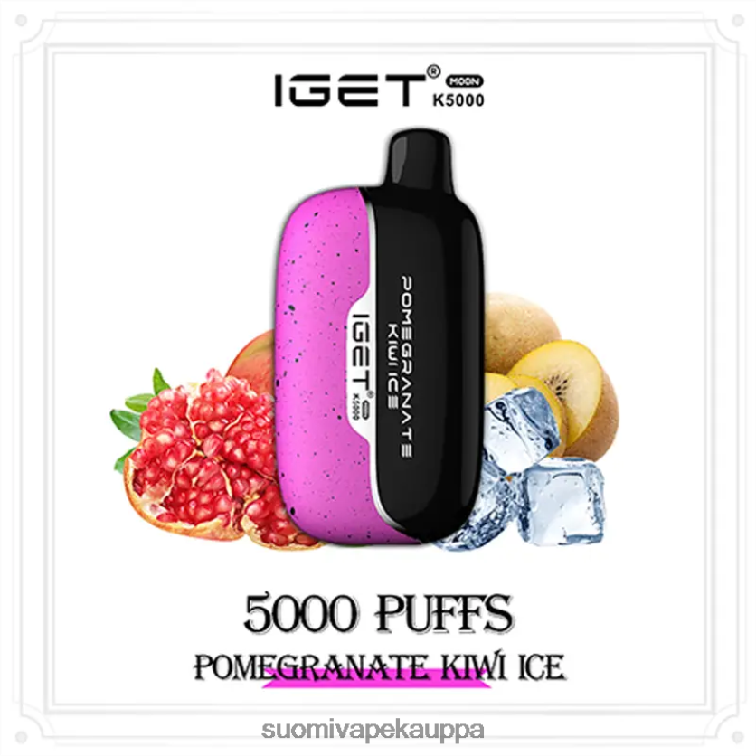 Vape Nesteet - granaattiomena kiivijäätä IGET Moon k5000 44228017