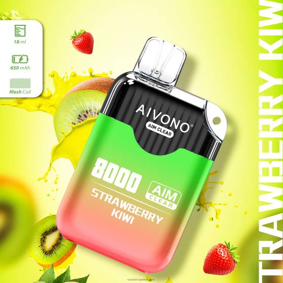 Vape Nesteet - mansikka kiivi Aivono AIM CLEAR 8000 0B8L210