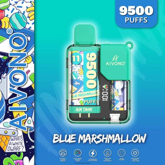 Vape Nesteet - sininen vaahtokarkki Aivono AIM TANK 9500 0B8L42