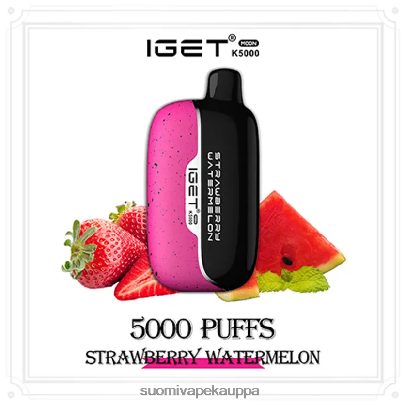 Vape Netistä - mansikka vesimeloni IGET Moon k5000 4422809